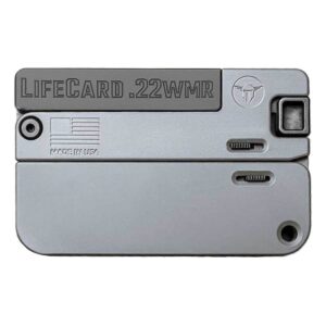 Trailblazer Firearms LifeCard 22 WMR (22 Mag) 2.5in Gray Pistol - 1 Round wallet gun